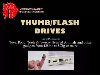 Thumb/Flash Drives