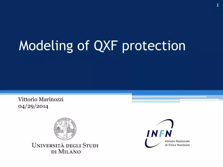 modeling of qxf protection