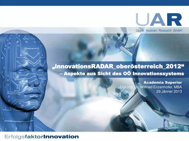 innovationsradar ober sterreich 2012 aspekte aus sicht des o innovationssystems