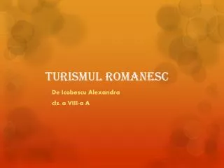 Turismul romanesc