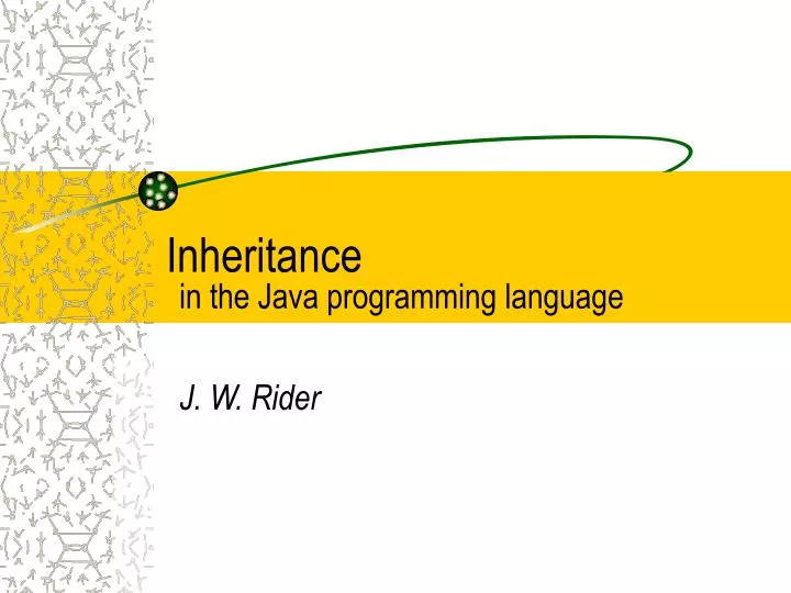 inheritance