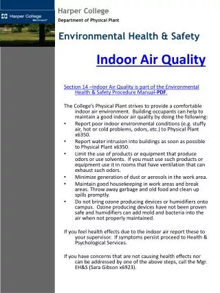 Indoor Air Quality