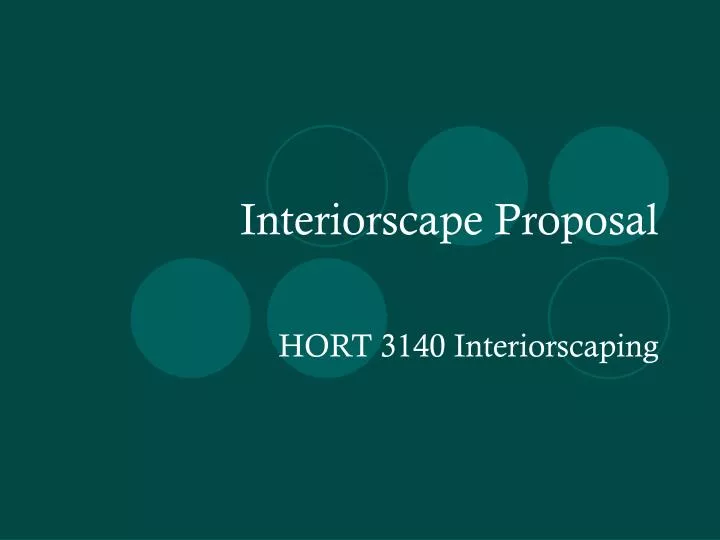 interiorscape proposal