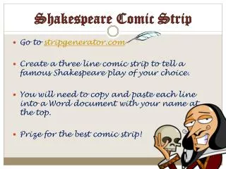 Shakespeare Comic Strip
