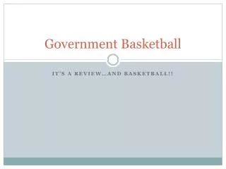 Government Basketball