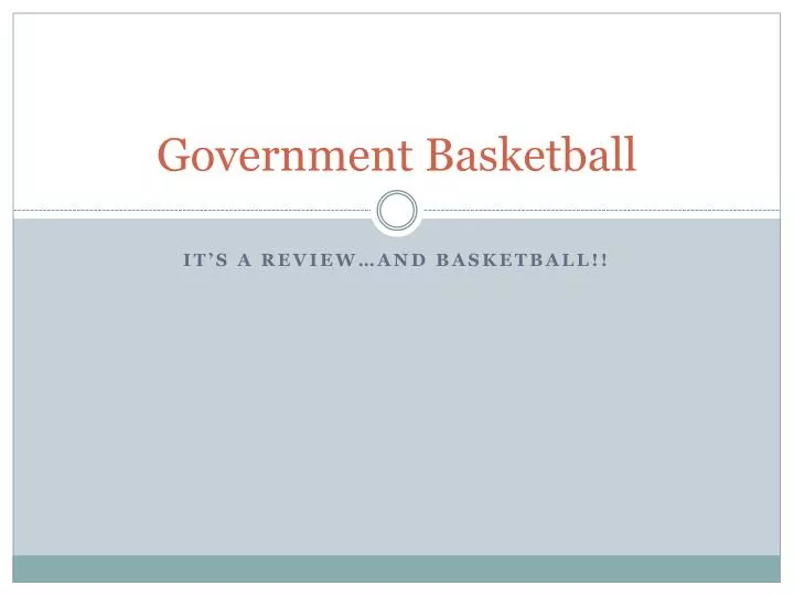 government basketball