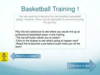 Basketball Training !