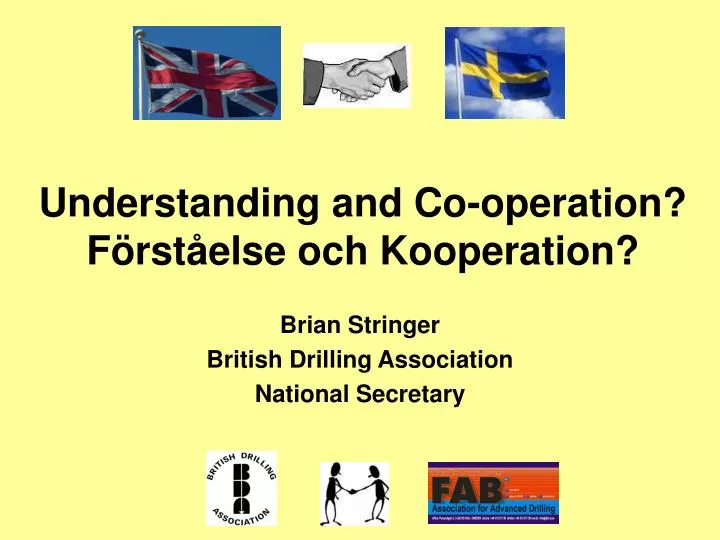 understanding and co operation f rst else och kooperation