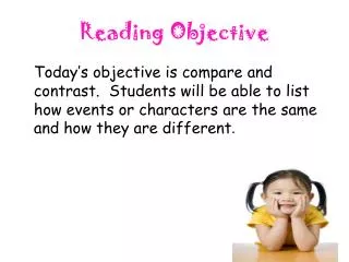 Reading Objective