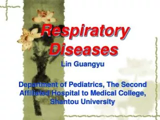 Respiratory Diseases