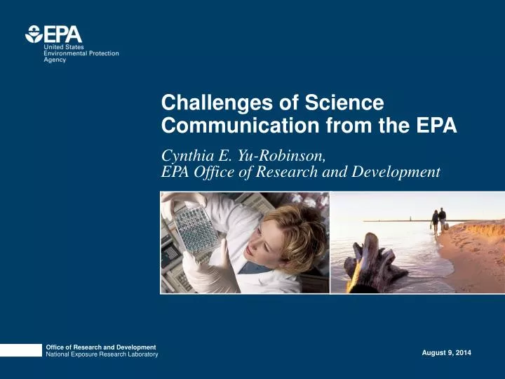 challenges of science communication from the epa