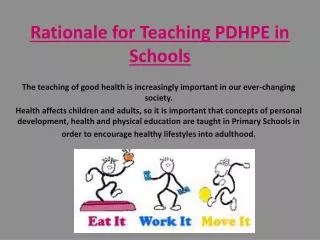 Rationale for Teaching PDHPE in Schools