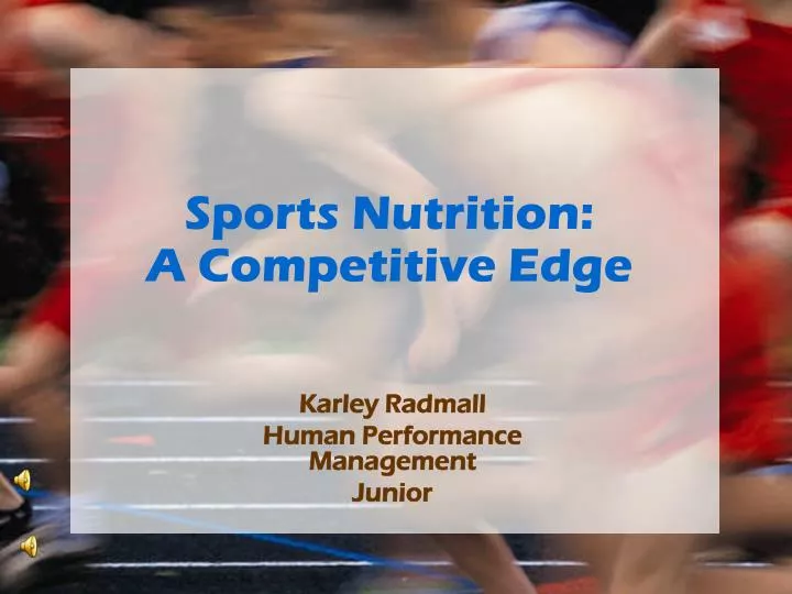 sports nutrition a competitive edge