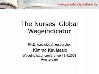 The Nurses' Global Wageindicator