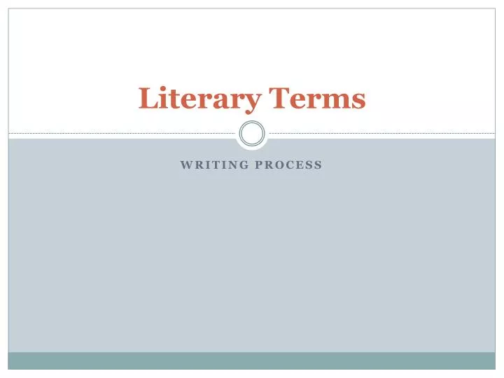 literary terms