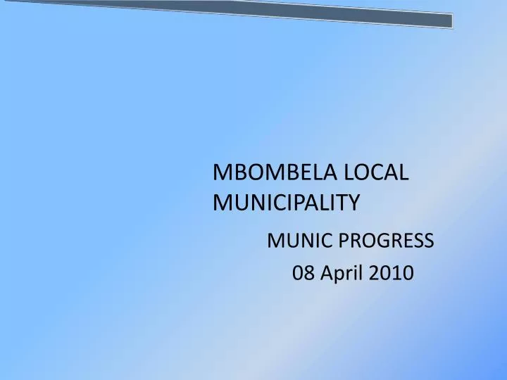 mbombela local municipality