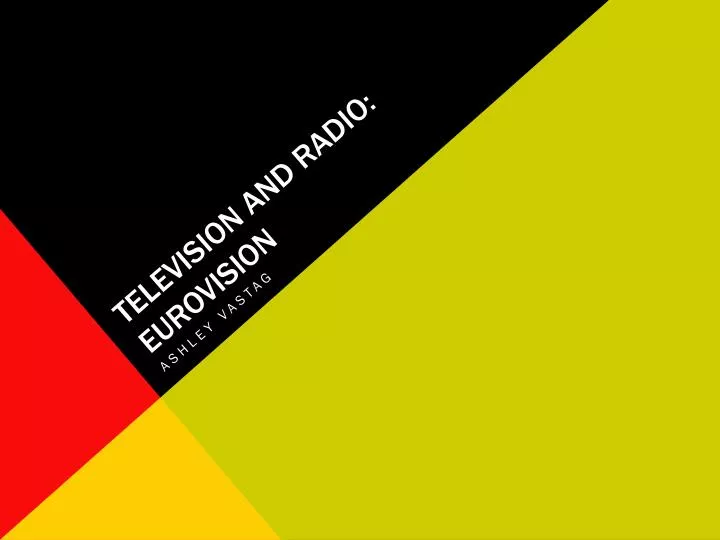 television and radio eurovision