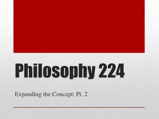 Philosophy 224