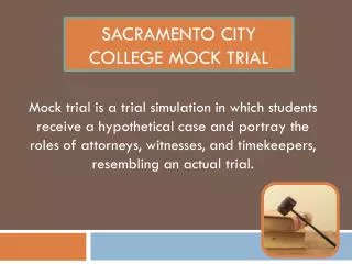 Sacramento City College Mock Trial