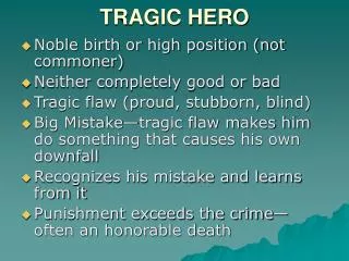 TRAGIC HERO