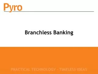 Branchless Banking