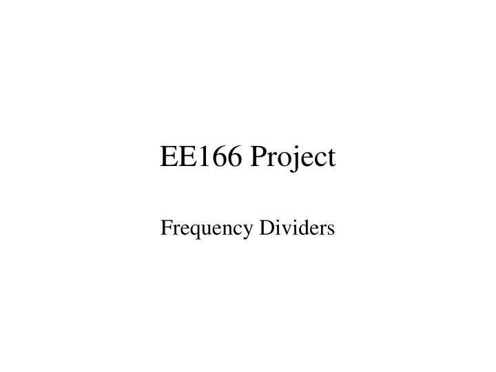 ee166 project