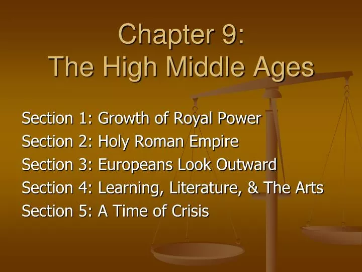 chapter 9 the high middle ages