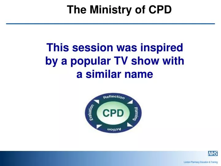 the ministry of cpd