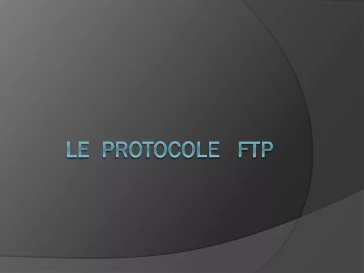 le protocole ftp