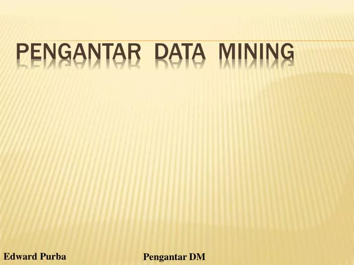 pengantar data mining