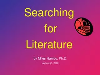 Searching for Literature