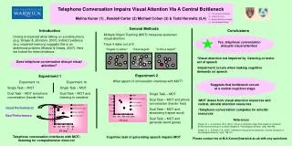 Visual attention not impaired by listening or motor act of speech