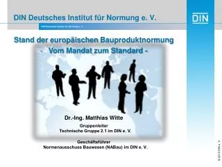 din deutsches institut f r normung e v