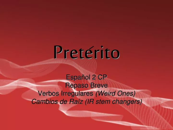 pret erito