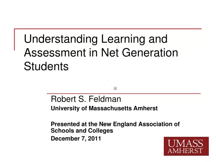 understanding learning and assessment in net generation students