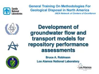 Development of groundwater flow and transport models for repository performance assessments