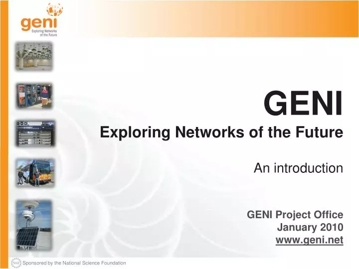 geni exploring networks of the future an introduction