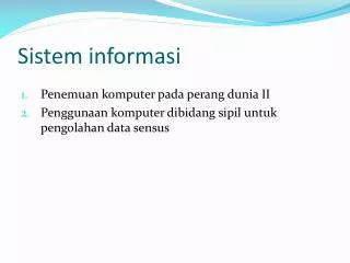 sistem informasi