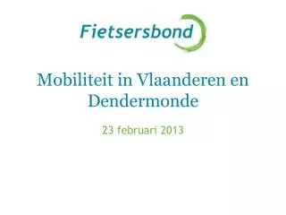 mobiliteit in vlaanderen en dendermonde