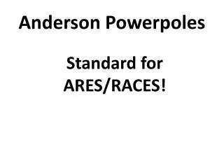 Anderson Powerpoles