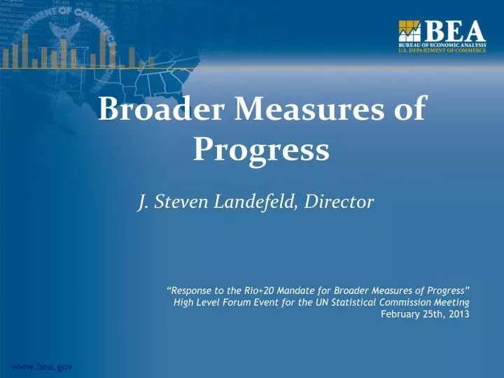 broader measures of progress