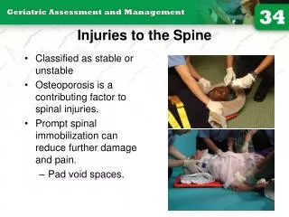Injuries to the Spine