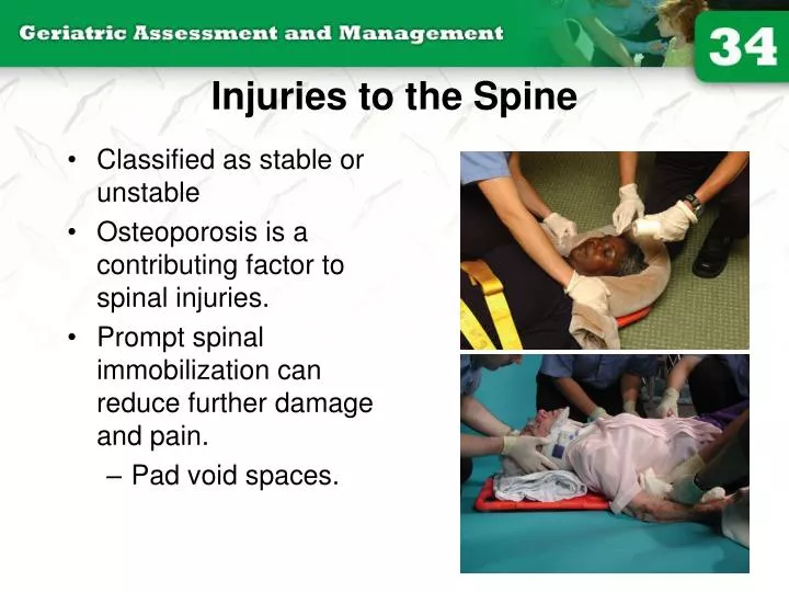 injuries to the spine