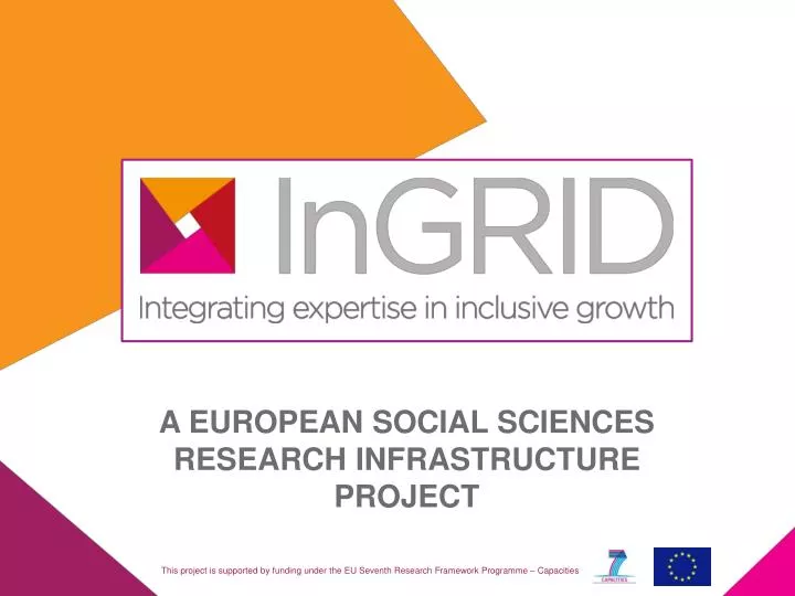 a european social sciences research infrastructure project