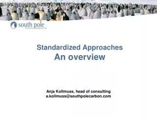 Standardized Approaches An overview