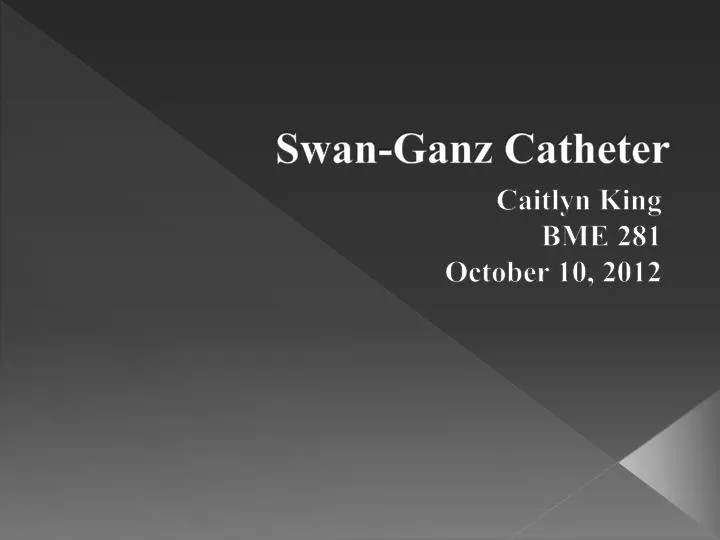swan ganz catheter