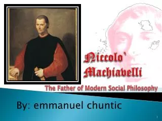 Niccolo ` Machiavelli