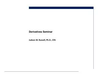 Derivatives Seminar