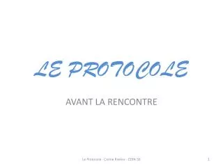 le protocole