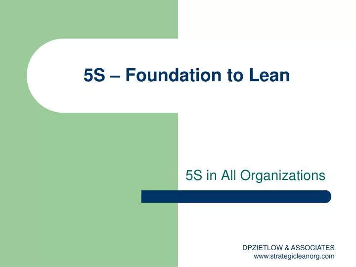 5s foundation to lean